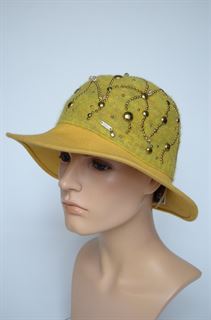 Vizio Италия шляпа фетровая желтая 5347