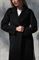 Драповое пальто черного цвета для женщин фото