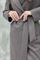 Женское драповое пальто коричневого цвета Сильвия фото