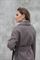 Драповое коричневое пальто для женщин Сильвия фото