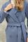 Голубое женское пальто драповое Сильвия Манетти