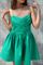 Платье мини Ветка зеленого цвета