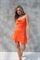 Оранжевое короткое платье для женщин
