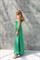 Зеленое платье комбинация для женщин
