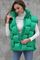Куртка жилетка зеленого цвета женская